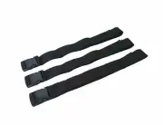 Spine Board Straps - Disposable Backboard Straps Pack of 3 - Black