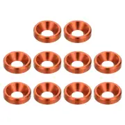 M3 Countersunk Washers, 10 Pack Finish Washers Orange