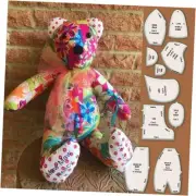 30 PCS Memory Bear Template Ruler Set, Memory Bear Sewing Patterns Template