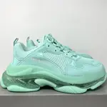 巴黎世家 BALENCIAGA TRIPLE S 綠色 淡綠色 透明鞋底 氣墊鞋 老爹鞋 運動鞋 544351