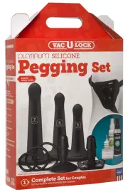 Doc Johnson Vac U Lock Complete Pegging Set for Couples