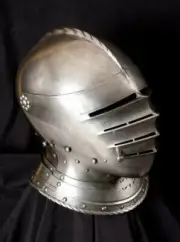 Medieval Knight Close Helmet Open Visor Battle Warrior Helmet Replica