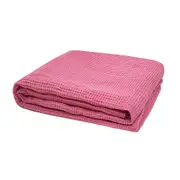 Waffle Throw 130x180cm Pink