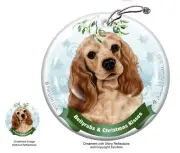 Bellyrubs & Kisses Ornament - Buff Cocker Spaniel 075