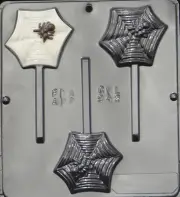 Spider on Web Lollipop Chocolate Candy Mold Halloween 942 NEW