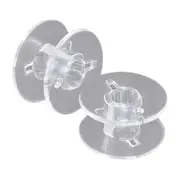 Plastic Bobbins Sewing Machine Class 15 Janome Brother Elna Singer Spool Bobbin Clear Transparent Measuring Quilting Supplies