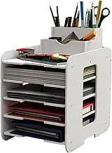 Desk Letter Tray, Letter Tray Desk Organizer, Strong Load Bearing Document Tray, Teacher Document Storage, Desktop Organizer Accessories for Home Studio