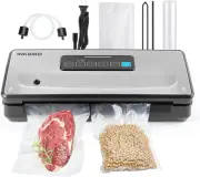 Food Vacuum Sealer Machine 10-In-1 with Bag Storage(Up to 20FT) and Cutter, I...
