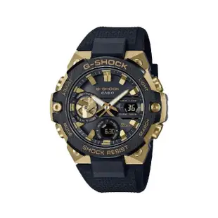 【CASIO 卡西歐】G-SHOCK 黑金碳纖維 GST-B400GB-1A9