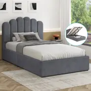 ALFORDSON Bed Frame Gas Lift Storage Base Single
