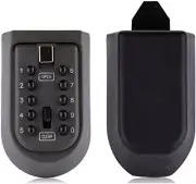 Indoor & Outdoor Key Lock Box Wall Mounted Push Button Combination Key Safe