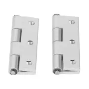 2Pcs Flat Hinge Folding Aluminum Profile Resin Bushing Axes Door Hardware New