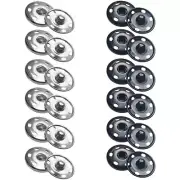12 Sets Metal Sew on Snap Buttons 25Mm Dia Snaps Fasteners Press Studs Buttons f