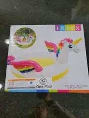 NIB Intex Mystic Unicorn Inflatable Spray Pool 107" X 76" X 41: