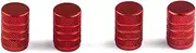4 Pieces Tire Valve Stem Caps Professional Modified Component Sturdy Wheel Air Cover Replacement Modification Accessories Red