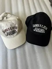 Pair of James F. C. Hyde Sorgho Whiskey Hats Bourbon Scotch Lot of 2 Caps