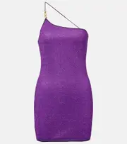 [Oseree] Oséree Lumière one-shoulder minidress AU 12 purple