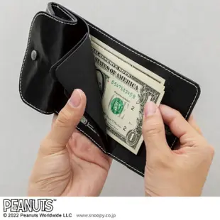 ♫狐狸日雜鋪♫日本雜誌MOOK雜誌附錄snoopy 史努比迷色三折錢包零錢包收納包卡包