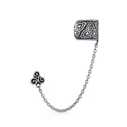 Unisex Celtic Viking Scroll Swirl Sun Trinity Triskele Bali Wrap Cartilage Ear