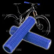 2x Blue OE Style BMX Non Slip Soft Rubber Bicycle Handle Bar Grip Covers