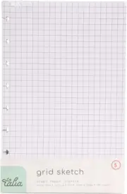 Discbound Notebook Refills Junior (5.5In X 8.5In) Grid Pages