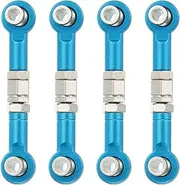 uxcell 4 Pcs Steering Servo Turnbuckle Rod RC Aluminum Alloy Linkages for HSP 1/10 94123 On-Road RC Car (Blue, 38mm)