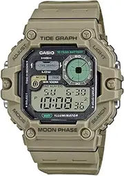 [Casio] WS1700H-5A Beige Band Unisex Adult Digital Watch, Grey Dial, 52.5 × 48.6 × 15.2 mm