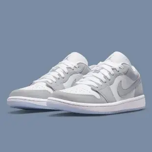 【NIKE 耐吉】休閒鞋 Air Jordan 1 Low W Wolf Grey White 灰白 女鞋 男女款 DC0774-105