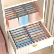 Storage Box Colorfast Reusable Multi-grids Folding Wardrobe Organizer 2 Sizes