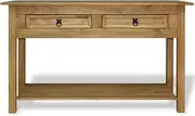 Console Table, Entryway Table, Narrow Sofa Table with 2 Drawers and 1 Shelf, Entrance Table for Hallway Living Room Foyer, Corridor, Rustic Brown and Black, 90x34.5x73 cm