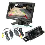 Wireless Reversing Parking Camera 7LED + 7" TFT LCD Car Rear View Monitor Kit