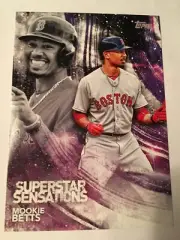 2018 Topps Superstar Sensations 5x7 Jumbo Mookie Betts Red Sox SSS47 05/49