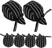 [SAFIGLE] Japanese Pirate Chef Hat Scarf Set Unisex Quick-Dry for Men Women Kitchen Chef Accessories Headwear
