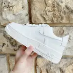 【LUXURY】預購 NIKE AIR FORCE 1 AF1 PIXEL 解構像素 骨白米白 休閒鞋 全白 經緯度