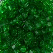 1.8MM MIYUKI CUBE Transparent Green Seed Bead (8g)