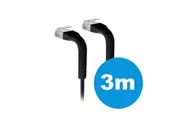 UBIQUITI patch cable with both end bendable RJ45 3m - Black