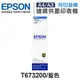 EPSON T673 / T673200 原廠藍色盒裝墨水 /適用 Epson L800 / L1800 / L805