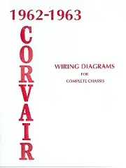 1962 1963 CORVAIR 500 700 900 WIRING DIAGRAM MANUAL