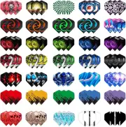 105Pcs Dart Flights,Standard Dart Flights Durable PET Dart Flights Soft Tip and