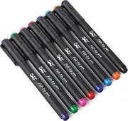Mr. Pen- Pens, Felt Tip Pens, Colored Markers, Pack of 8, Pens for Journaling, Journaling Pens, Felt Pens, Planner Markers, Pens for Bullet Journaling, Colored Pens, Journal Markers, Flare Pens, Fine
