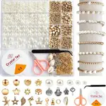 4/6/8/10/12MM WITH HOLE ABS IMITATION PEARL BEADS SET FOR DI