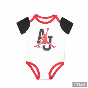 NIKE Jordan 嬰幼兒連身衣 爬爬服 包屁衣 三件組 黑白紅 - JD2112101NB-001