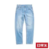 在飛比找momo購物網優惠-【EDWIN】男裝 紅標 寬版錐形牛仔褲(漂淺藍)