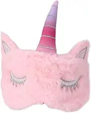 EXAOMBLE Unicorn Design Blackout Eye Mask for Sleeping Comfortable Eye Cover for Women and Light Blocking Blindfold for Travel and Home Sweet Dreams