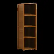 Bamboo Shelf Bookcase Display Storage Rack Stand Livingroom Bedroom