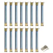 Metal Internal Flex Frames, 15Pcs 150mm Hinges Spring Clip Hook (Bronze)