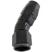 Aeroflow 570 Series One-Piece Full Flow 30° Hose End -4AN, AF577-04DBLK