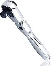 Bestgle Mini Ratchet Wrench, 1/4" Drive Ratchet Wrench 2 in 1 Hex Bit Driver & Socket Wrench Flex Head Ratchet 72 Teeth Reversible Ratcheting Wrench Spanner Hand Repair Tools for Tight Space