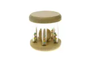 Kaper Kidz - CALM & BREEZY WOODEN RATTLE WITH RAINBOW BEAD