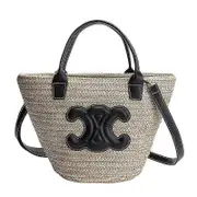 Ladies Straw Tote Bag, Ladies Beach Bag, Rattan Bag Beach Bag